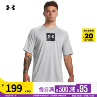 安德玛 官方UA Tech男子印花训练运动短袖T恤1380785