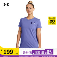 安德玛 官方UA 女子训练运动短袖T恤1374183