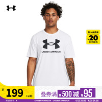 安德玛 官方 Sportstyle Logo男子训练运动短袖T恤1382911