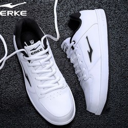 ERKE 鴻星爾克 男鞋板鞋夏季新款休閑鞋子男士小白鞋官方旗艦正品運動鞋