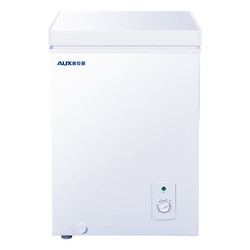 AUX 奧克斯 80L升冷柜小型家用冰柜大容量商用單溫立臥式冷凍冷藏柜節能