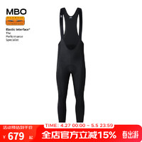 MBO/迈森兰 迈森兰（MBO）双箭头男款背带裤如翰气质抓绒公路山地自行车骑行裤 黑色 M