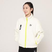 限尺码：PUMA 彪马 冬季防风保暖外套女款仿羊羔绒抓绒加厚外套