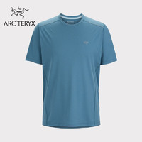 ARC'TERYX 始祖鸟 ARC’TERYX始祖鸟 MOTUS CREW  轻量透气 男子 速干短袖T恤 Solace Heather/竹月蓝 S