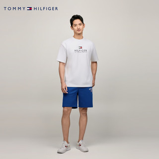 TOMMY HILFIGER【520胶囊系列】 24春夏男柔顺双面布运动防晒短裤37004 深蓝色C5J S