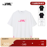 VWL 官网字母 LOGO印花t恤短袖甜酷体恤女2022夏款