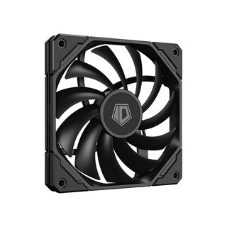 ID-COOLING 12CM薄扇 12015无光机箱风扇黑色 PWM温控 适用ITX下压式电脑散热器改装 TF-12015-K