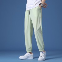 JEANSWEST 真维斯 夏季薄款休闲裤子男宽松运动九分男士束脚长裤