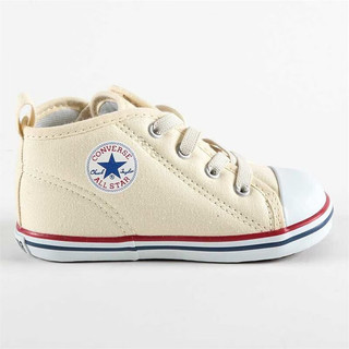 匡威（Converse）童鞋日本儿童软底男女婴儿鞋时尚百搭宝宝休闲帆布鞋 白色 13