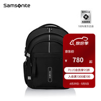 Samsonite新秀丽双肩背包商务通勤电脑包可挂靠男士双肩包 NX3 黑色