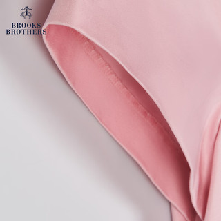 布克兄弟（BrooksBrothers）女士24春夏新棉气质圆领收腰简约连衣裙 B655-粉色 10