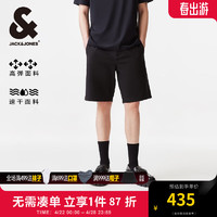 杰克·琼斯（JACK&JONES）夏季款男士常规速干高弹面料基础百搭潮流休闲裤短裤男224215004 黑色E40 185/88A/XLR