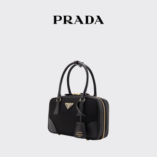 PRADA/普拉达女士Prada Re-Edition1978小号Re-Nylon与牛皮革手袋 黑色