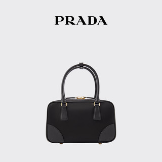 PRADA/普拉达女士Prada Re-Edition1978小号Re-Nylon与牛皮革手袋 黑色