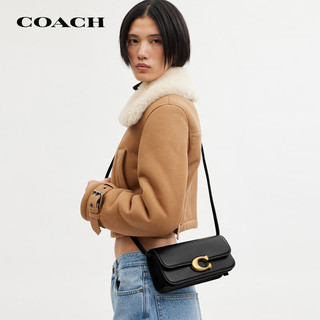 COACH 蔻驰 女士专柜款IDOL系列23号单肩包黑色皮革CP120B4BK