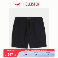 HOLLISTER24春夏平纹斜纹布休闲舒适抽绳短裤 男 KI328-4082 黑色 M (180/80A)