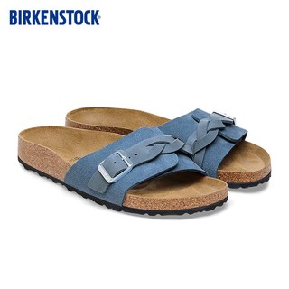 BIRKENSTOCK勃肯软木拖鞋女款时尚简约外穿拖鞋Oita系列 蓝色/原力蓝窄版1026629 37
