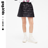 gxg.kids【两色可选】GXG童装秋季儿童裙子女童字母印花短裙 黑色 160cm