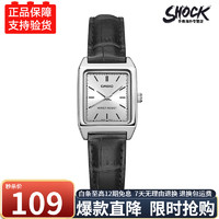 CASIO 卡西欧 ins网红复古经典小方块学生气质指针石英女表考试可用V007/V009 LTP-V007L-7E1（京仓京配）