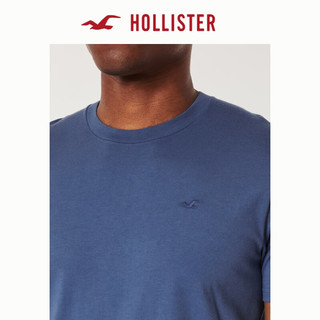 HOLLISTER24春夏美式棉质圆领短袖T恤 男女装 KI324-4088 浅海军蓝 S (175/92A)