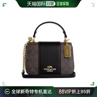 COACH 蔻驰 香港直邮COACH 奥莱款女士PVC配皮单肩斜挎手提包CO965