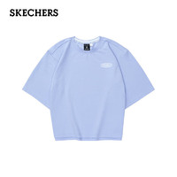 SKECHERS 斯凯奇 女子夏季针织短袖百搭舒适透气圆领上衣T恤衫L224W015