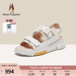 Hush Puppies 暇步士 商场同款2024夏新款舒适休闲沙滩鞋女皮凉鞋B6X04BL4
