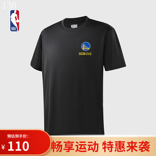 NBA 球队文化系列金州勇士 中性黑色T恤 勇士队/黑色 XL