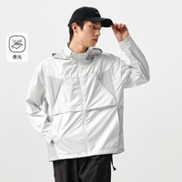 Semir 森马 2024春季拼接撞色宽松连帽休闲外套夜光户外运动潮夹克男