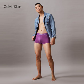 Calvin Klein内衣【彩虹系列】24春夏男五条装多色棉质低腰防夹臀内裤NB3916 NL4-葛巾紫/蔷薇粉/热带橙/天青蓝/春芽绿 XL