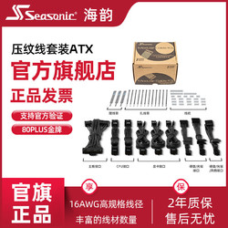 Seasonic 海韻 全模組電源 ATX壓紋線套裝 標配2組 8pin