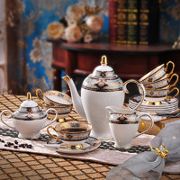 欧式宫廷风茶具咖啡杯碟套装美式高档骨瓷咖啡具英式下午茶具送礼