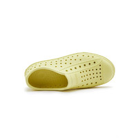 native 【专享2】儿童洞洞鞋Jefferson bloom系列纯色沙滩凉鞋透气童鞋 海藻黄色