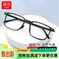 潮庫 超輕TR近視眼鏡+1.74超薄非球面鏡片