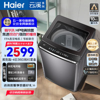 Haier 海尔 云溪波轮洗衣机全自动 高效精华洗 10公斤 电离除菌+双线屑过滤+冷水除螨+1.2高洗净比