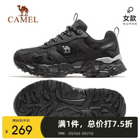 骆驼（CAMEL）登山鞋女士户外运动徒步鞋防泼水徒步鞋 F23A69a3007 黑色 37 黑色女