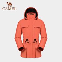 百亿补贴：CAMEL 骆驼 新款三合一防风防水抗静电女冲锋衣时尚腰部抽绳设计夹克外套