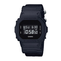 CASIO 卡西欧 手表男G-SHOCK复古小方块时尚防水户外运动男表DW-5600BBN-1