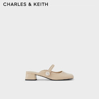 CHARLES & KEITH CHARLES&KEITHCK1; 女士半宝石装饰粗跟穆勒鞋
