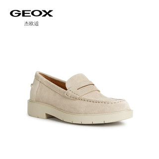 GEOX 杰欧适 款女鞋休闲舒适通勤莫卡辛鞋SPHERICA D25QRA 沙色C5004 39