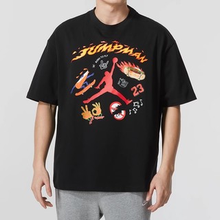 NIKE 耐克 JORDAN短袖T恤男夏新款印花运动休闲纯棉半袖HJ3965-010-133