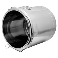 信基高格 商用全不锈钢饭桶储物桶 60L大容量保温桶茶桶单咀 45