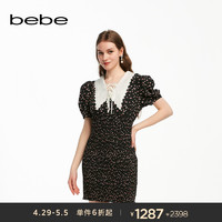 bebe 2024夏季新款女士泡泡袖连衣裙250029