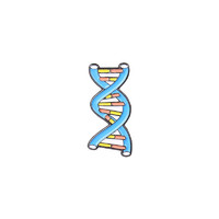 EKUSTYEE 生物元素DNA胸针 基因胸针1个