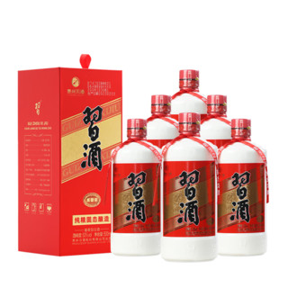 XIJIU 习酒 贵州习酒 53度 酱香型高度白酒 53度 500mL 6瓶 圆习酒整箱