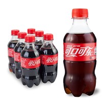 可口可乐 汽水碳酸饮料可乐 300ml*6瓶
