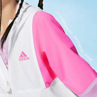 阿迪达斯（adidas）童装24夏季女小童薄外套抗风疏水防晒UPF50+可收纳皮肤衣IT1752 128cm