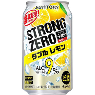 三得利（Suntory）三得利酒精9%无糖 -196℃Strong Zero系列鸡尾酒日本制 酒精9%双柠檬350mlx24瓶