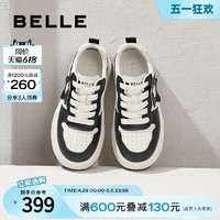 BeLLE 百丽 熊猫板鞋厚底小白鞋女款春夏季新款网面透气休闲鞋子B1808AM4