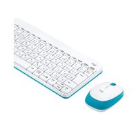 Logicool 罗技logicool 无线电脑键盘+无线鼠标套装 MK245n蓝